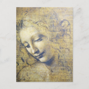 young woman 2 postcard