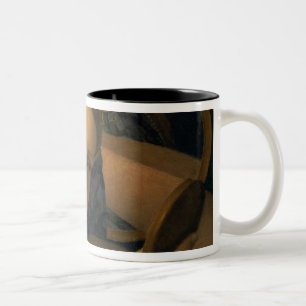 Young Woman at her Toilet Two-Tone Coffee Mug