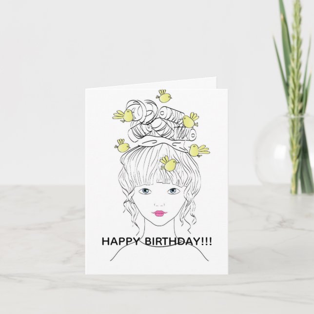 YOUNG WOMAN BIRTHDAY CARD (Front)