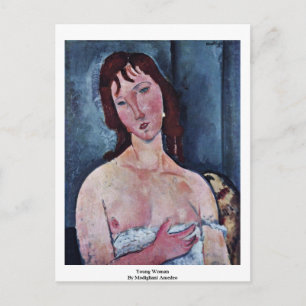 Young Woman By Modigliani Amedeo Postcard