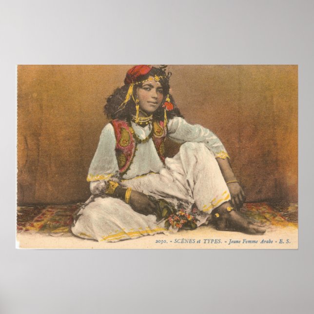 Young Woman From Tunisia 1910 Poster (Front)