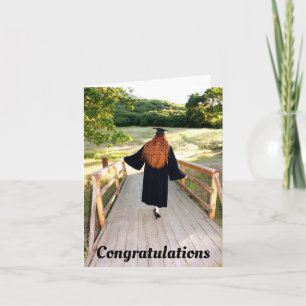 Young Woman Graduation Greeting Card