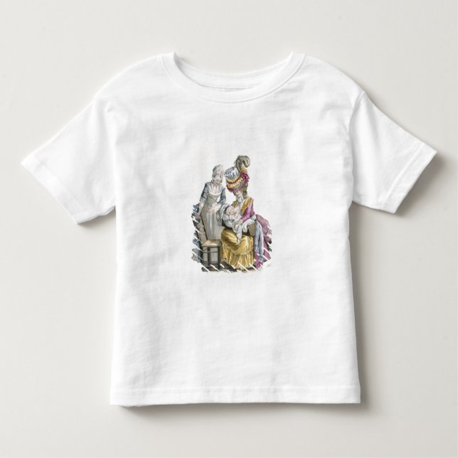 Young Woman in a Dress 'a la Levite' Breastfeeding Toddler T-Shirt (Front)