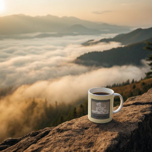 young woman in a yoga pose coffee mug