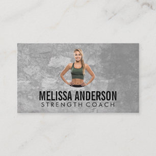Young Woman in Fitness Clothing Business Card