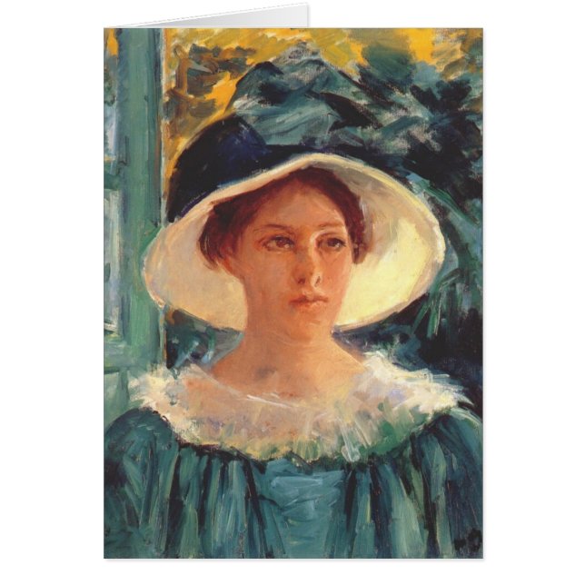 Young Woman in Green, Outdoors in the Sun c. 1914 (Front)