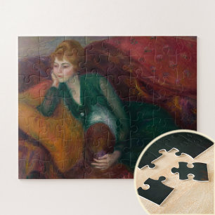 Young Woman in Green, William James Glackens Jigsaw Puzzle