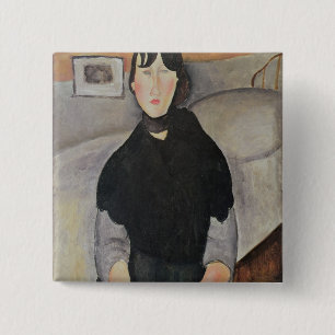 Young Woman of the People 15 Cm Square Badge