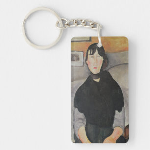 Young Woman of the People Key Ring