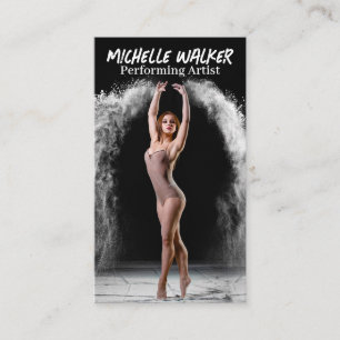 Young Woman Performing Dance Business Card