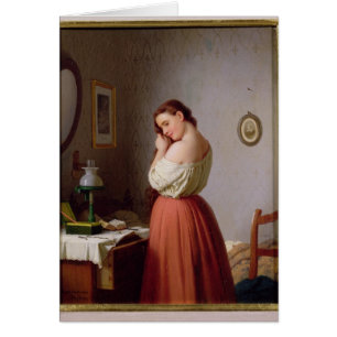 Young Woman Plaiting her Hair