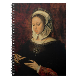 Young Woman Reading a Book of Hours (oil on panel)
