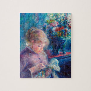Young Woman Sewing (1879) by Pierre-Auguste Renoir Jigsaw Puzzle