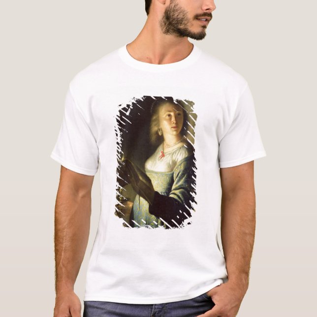 Young Woman with a Candle T-Shirt (Front)