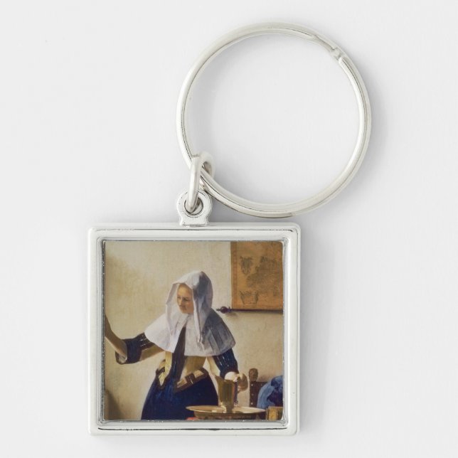 Young Woman with a Water Jug, c.1662 Key Ring (Front)