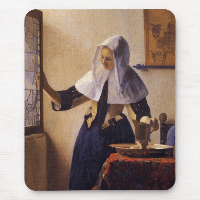 Young Woman with a Water Pitcher Mouse Pad (Front)