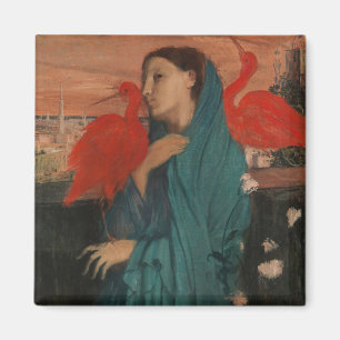 Young Woman with Ibis Magnet