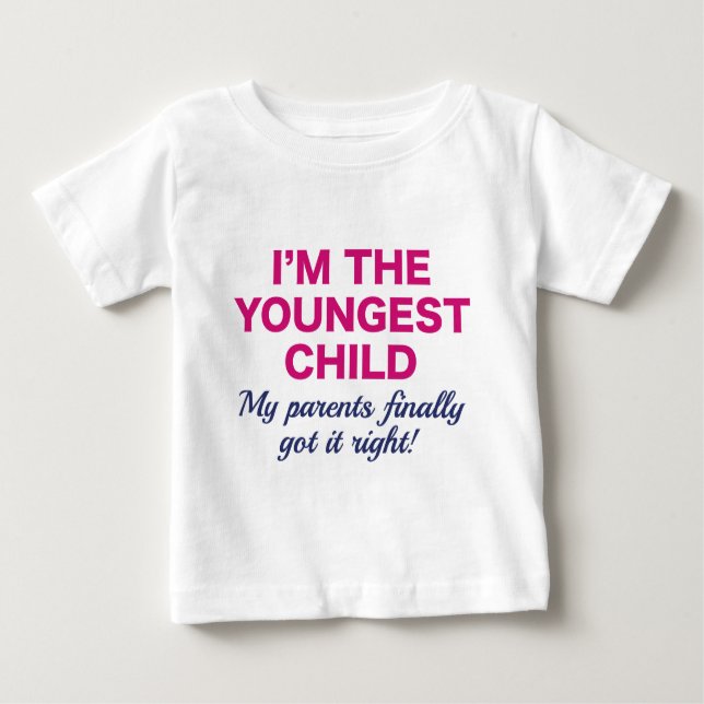 Youngest Child Baby T-Shirt (Front)