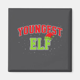 Youngest Elf Christmas Family Matching Group Xmas  Magnet
