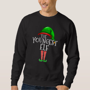 Youngest Elf  Family Matching Group Christmas Sweatshirt