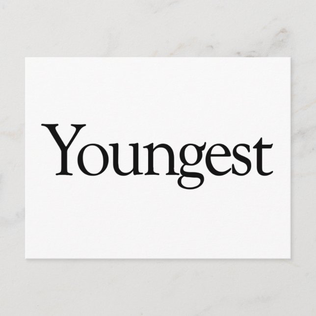 Youngest Postcard (Front)
