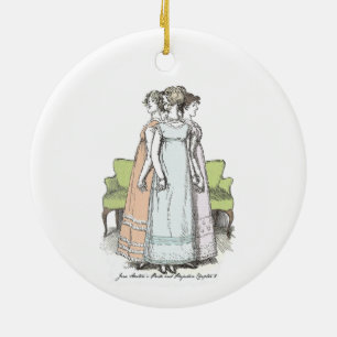 Youngest & Tallest - Jane Austen Pride & Prejudice Ceramic Ornament