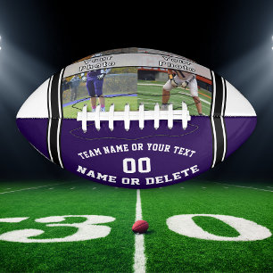 Your 1 or 2 PHOTOS and COLOR Custom Photo Football