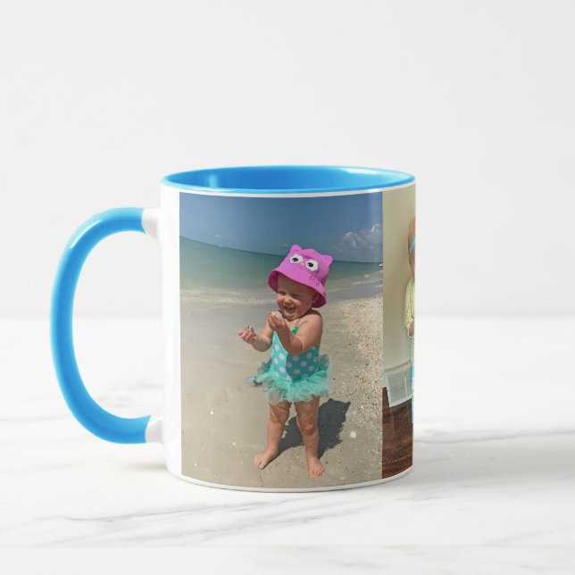 Your 1 to 3 Photos Custom Printed Mugs (Left)