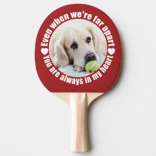 YOUR 2 PHOTOS Far Apart Love ping pong paddle