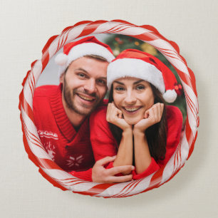 YOUR 2 photos in a Candy Frame custom pillow
