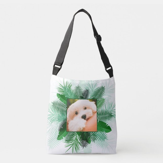 Your 2 Photos in Palm Leaf Frames custom bags (Front)