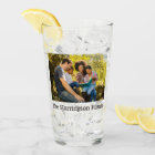 YOUR 2 photos & name custom pint glass