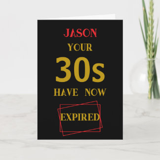 Your 30s Have Expired Card
