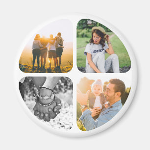 Your 4 Photos Fridge Magnet