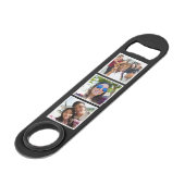 YOUR 6 Photos custom bottle opener (Front Angled)