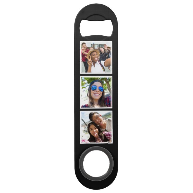 YOUR 6 Photos custom bottle opener (Front)