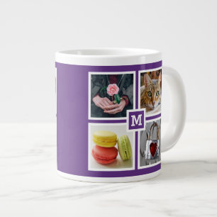 YOUR 8 INSTAGRAM PHOTOS & MONOGRAM mugs
