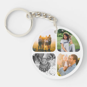 Your 8 Photos Double Sided Acrylic Keychain