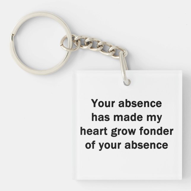 Your Absence Key Ring (Front)