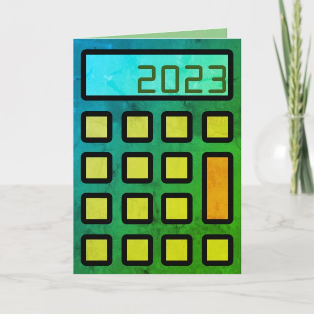 "Your accountant wishes you a Happy 2023"  Card (Front)