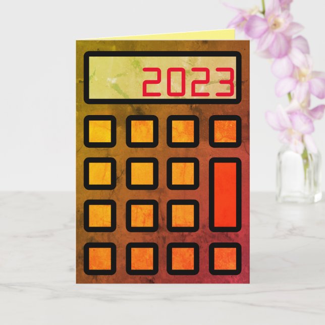 "Your accountant wishes you a Happy New Year" Card (Orchid)