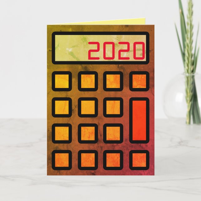 "Your accountant wishes you a Happy New Year" Card (Front)