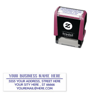 Your Address Name Email Business Stamp Example