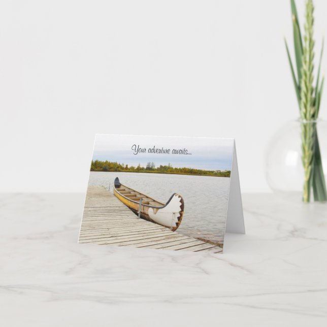 Your Adventure Awaits - Blank Greeting Card (Front)
