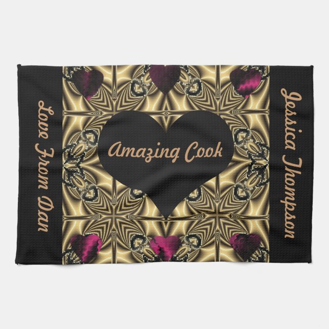 "Your Amazing" Personalised tea-towel"* Tea Towel (Horizontal)