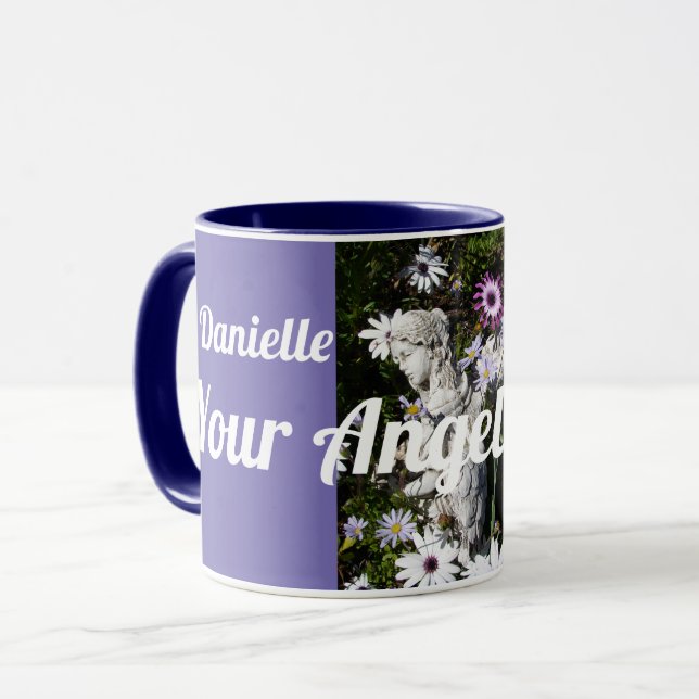 Your Angels Are Always with You Floral Angel Mug (Front Left)