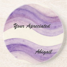 Your Appreciated Retro Watercolor Wavy Purple Name