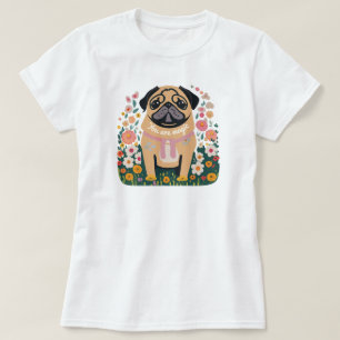 "Your Are Magic" Pug Boho Floral T-Shirt