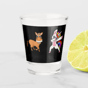Your Aunt My Aunt Dabbing Unicorn Gift For Aunt Shot Glass