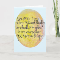 "Your Awesome Personality" General Compliment Card